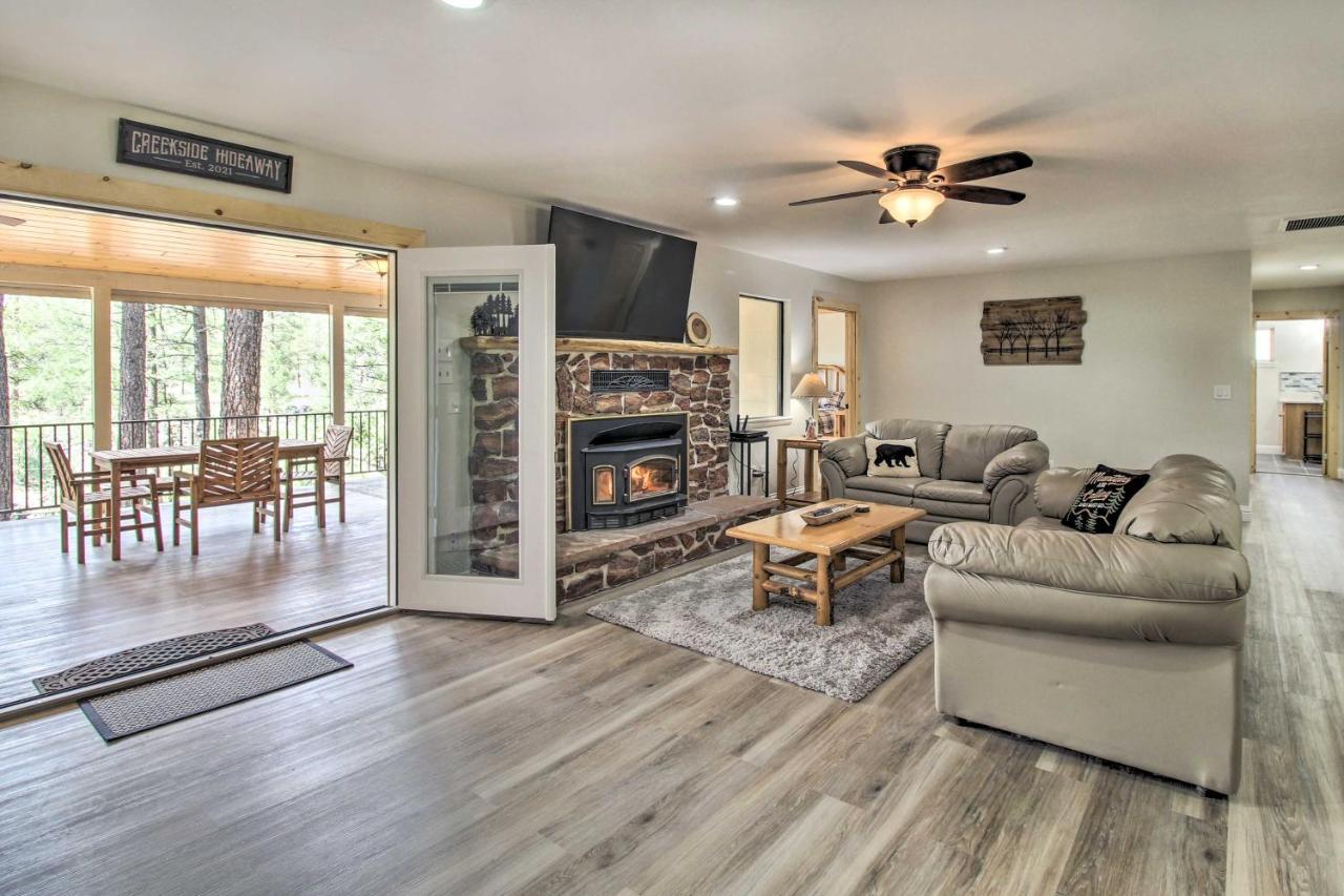 Pinetop Creekside Cabin Secret Game Room! ภายนอก รูปภาพ